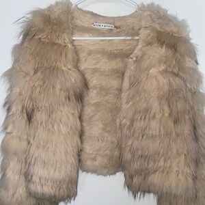 Alice + Olivia fawn fur coat